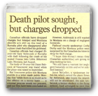 Death pilot sought, but charges dropped
